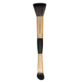 single wooden handle double-headed makeup brush set